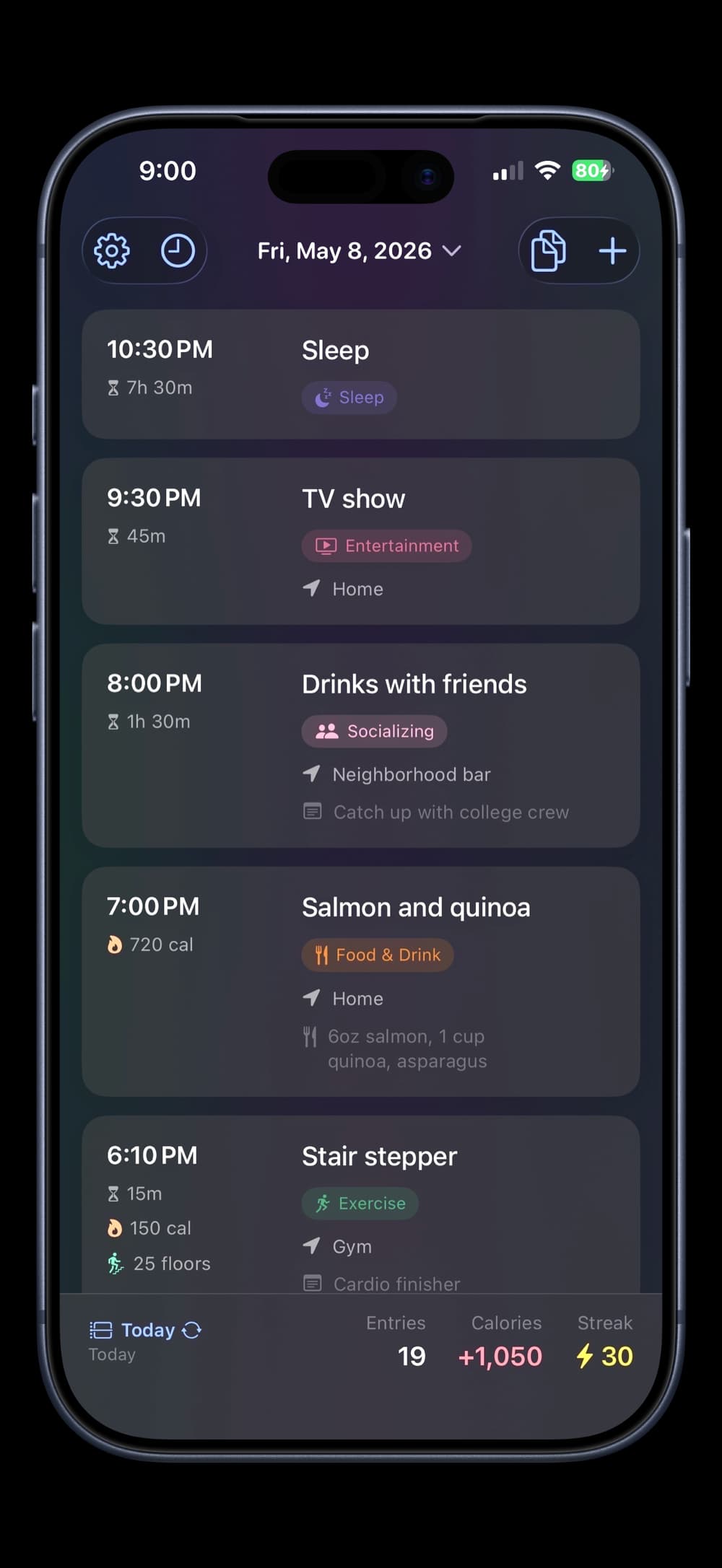Loggnit app screenshot