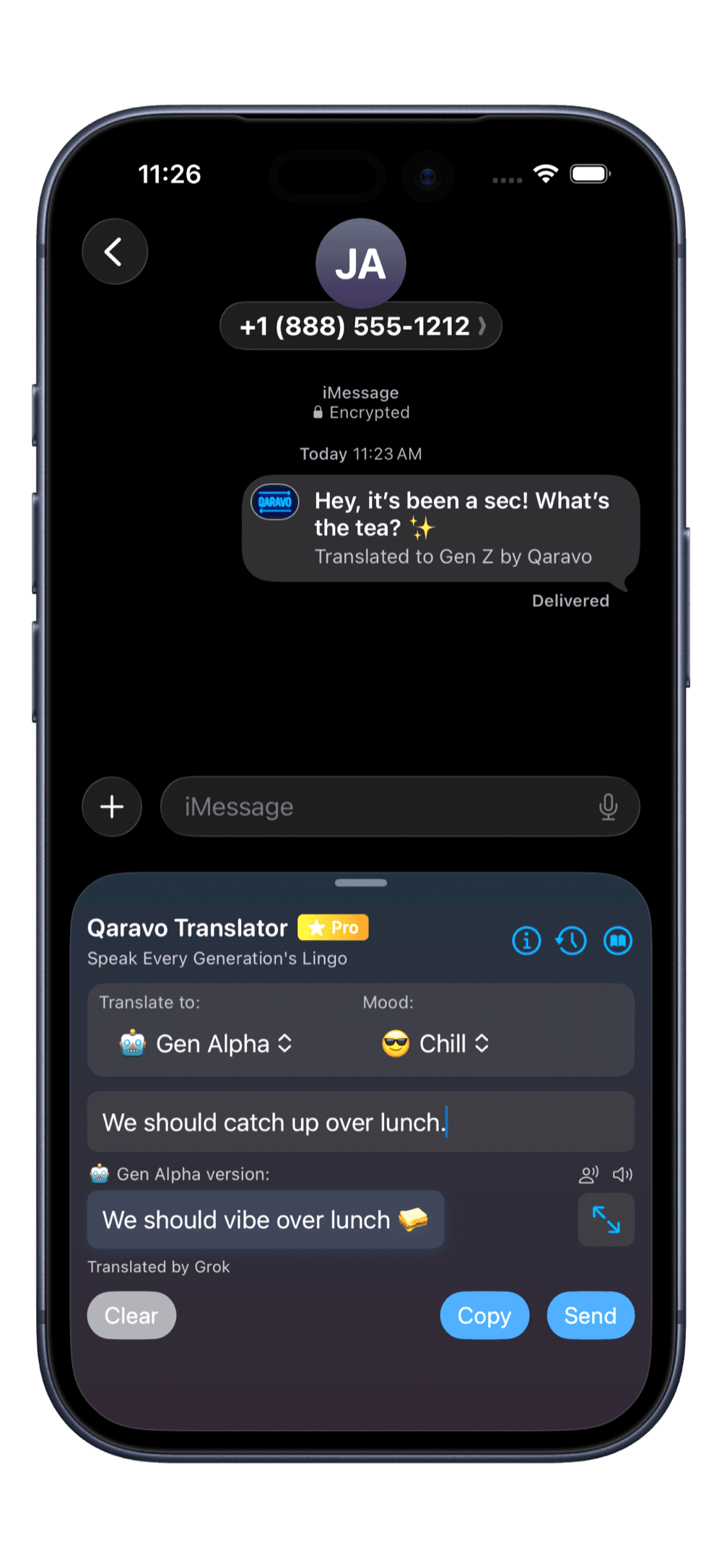 Qaravo app screenshot